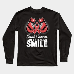 Oral Cancer Awareness Head And Neck Cancer Chemo Long Sleeve T-Shirt
